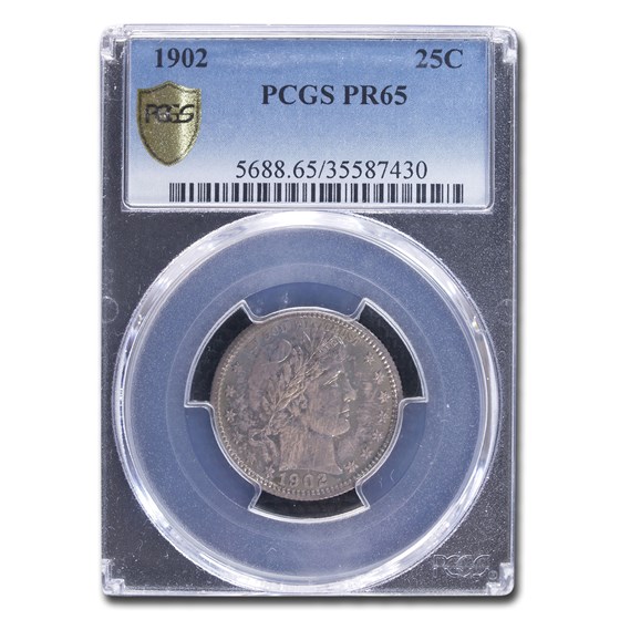 1902 Barber Quarter PR-65 PCGS 1902 Barber Quarter PR-65 PCGS